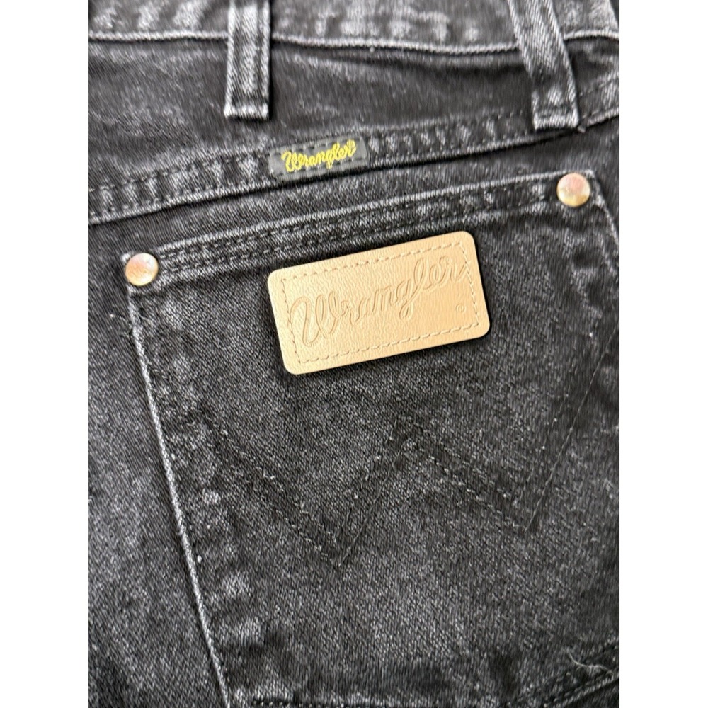 Wrangler Black Jeans 13MWZWK Mens Sz 30x32 Cowboy Cut Original Fit Work Vintage - Picture 9 of 11